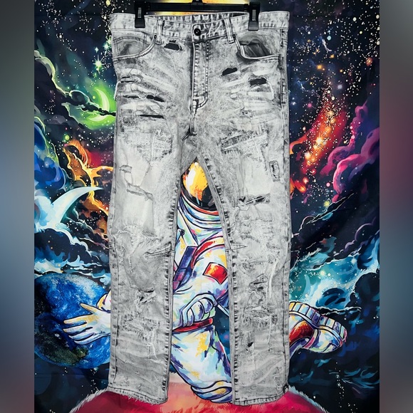 Men’s 34 x 32 Slim Smoke Rise Jeans For Sale NWOT - Picture 1 of 6